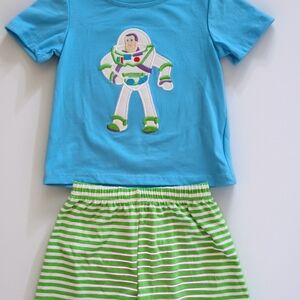Disney Buzz Lightyear Blue and Green Matching Set